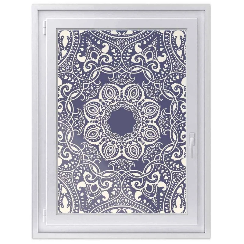 Fensterfolie [hoch] - Design: Blue Mandala