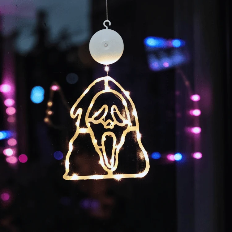 Ghost Face Fensterlicht – Offiziell lizenziert von Fun World USA