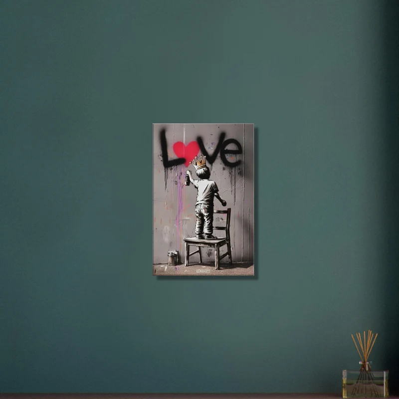 Young Kid 'LOVE' Graffiti Street Art