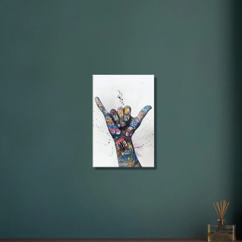 Shaka Hand Graffiti Street Art