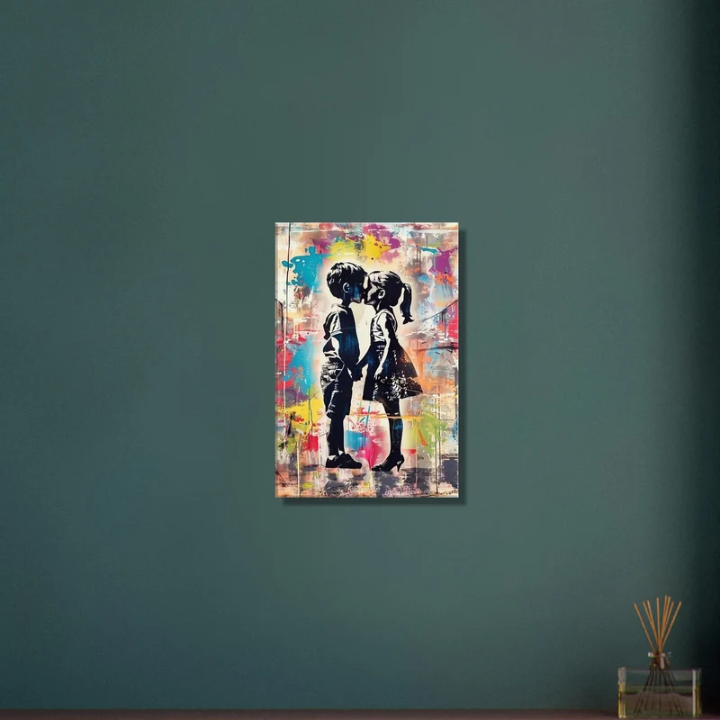 First Kiss Graffiti Street Art