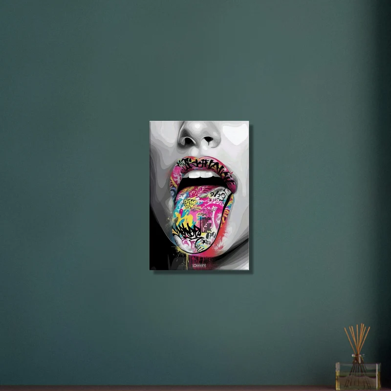 Abstract Graffiti Lips
