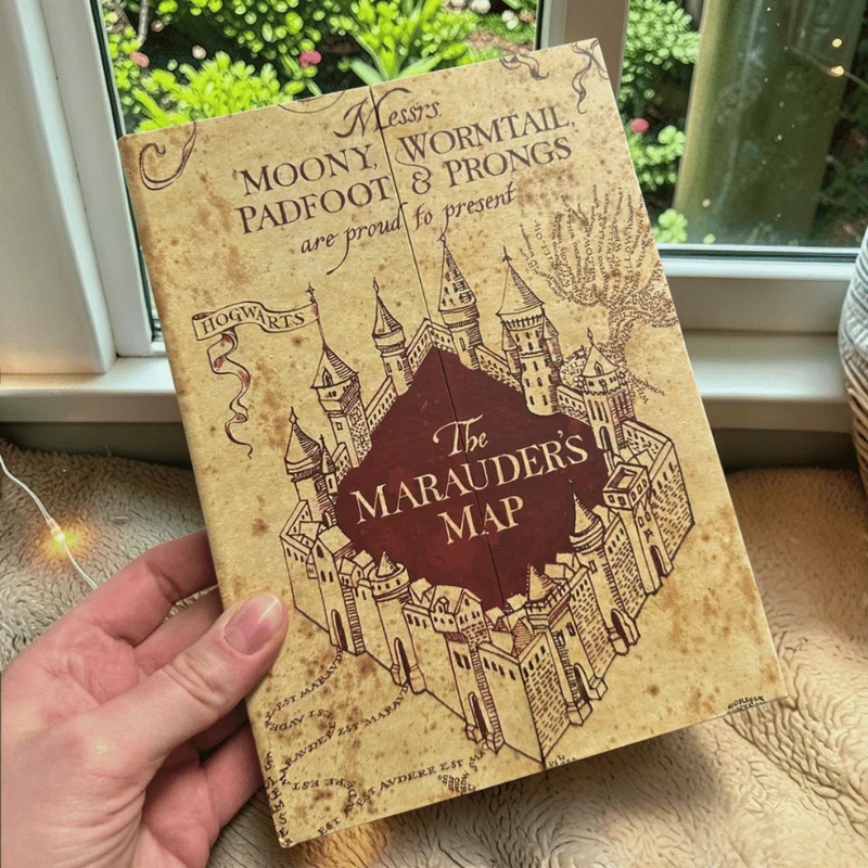 Harry Potter Notizbuch A5 Karte des Rumtreibers – Magnetisch, Hogwarts Fantasy