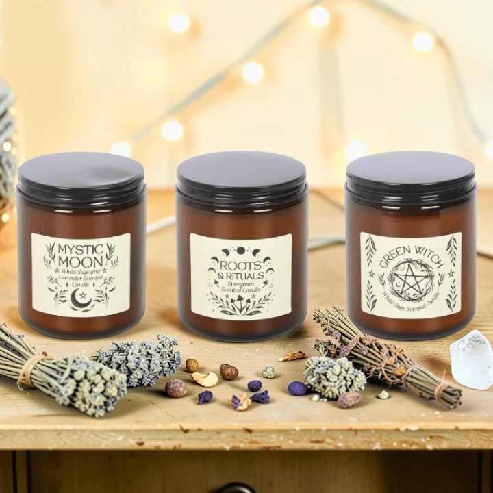Green Witch Kerzenset – Drei Duftkerzen für witchy Momente und stille Rituale