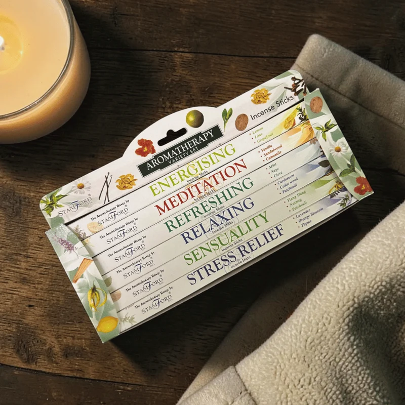 Magische Aromatherapie Geschenkset – 6 verschiedene Räucherstäbchen Düfte
