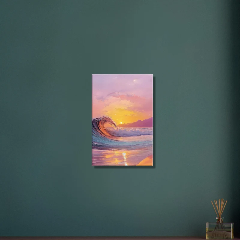 Stunning Ocean Wave Oil Painting