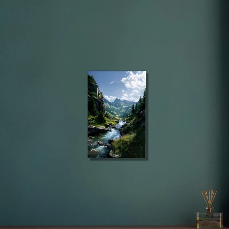 Beautiful River with Mountains