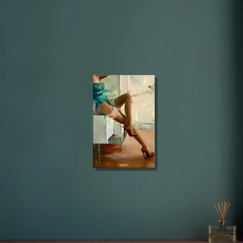 Sexy White Stockings Painting