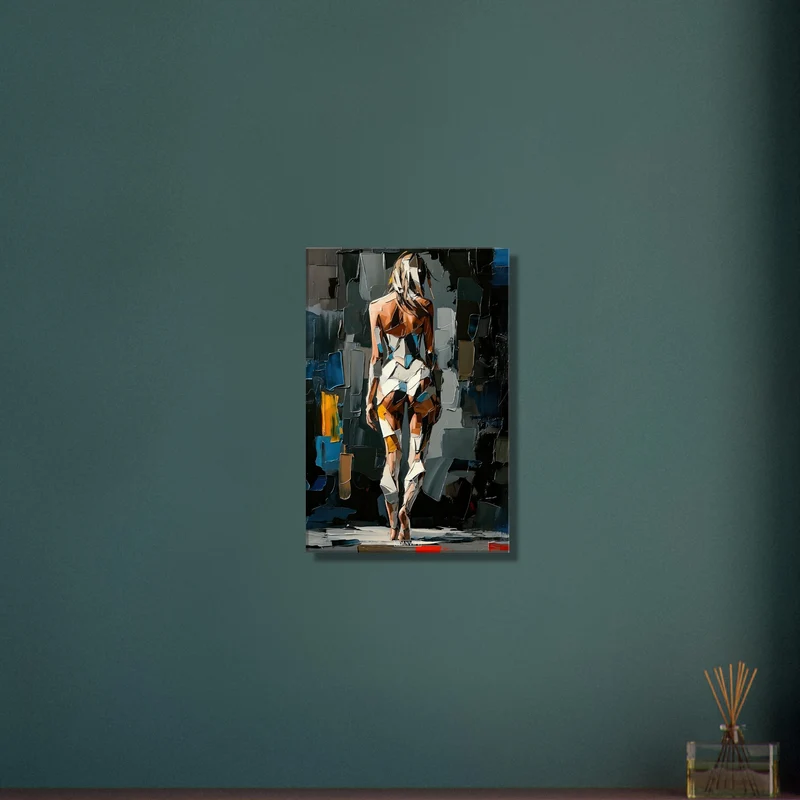 Cubist Style Woman in Bodysuit