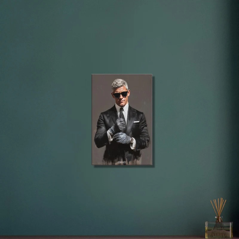 Serious Businessman Oil Painting