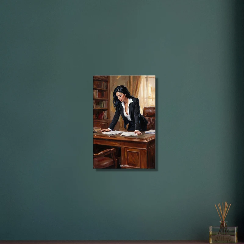 Beautiful Lawyer Oil Painting