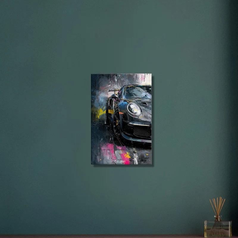 Luxury Sports Car Acrylic Painting