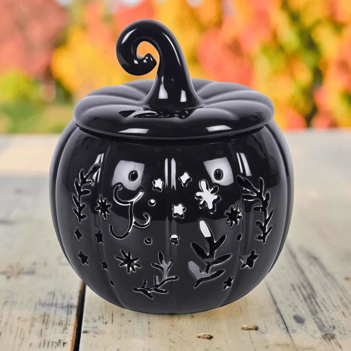 Duftlampe Blumen Kürbis – Summerween Aromalampe für Duftöl & Wax Melts