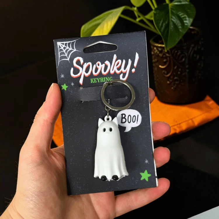 Spooky Schlüsselanhänger Gespenst – kleiner Geist für Schlüssel und Tasche