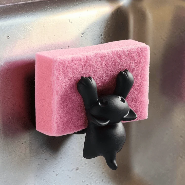 Katzen Schwammhalter für die Küchenspüle – Scrubby