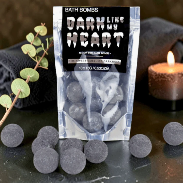 Dark Like My Heart Badebomben – 10er Set dunkle Badekugeln