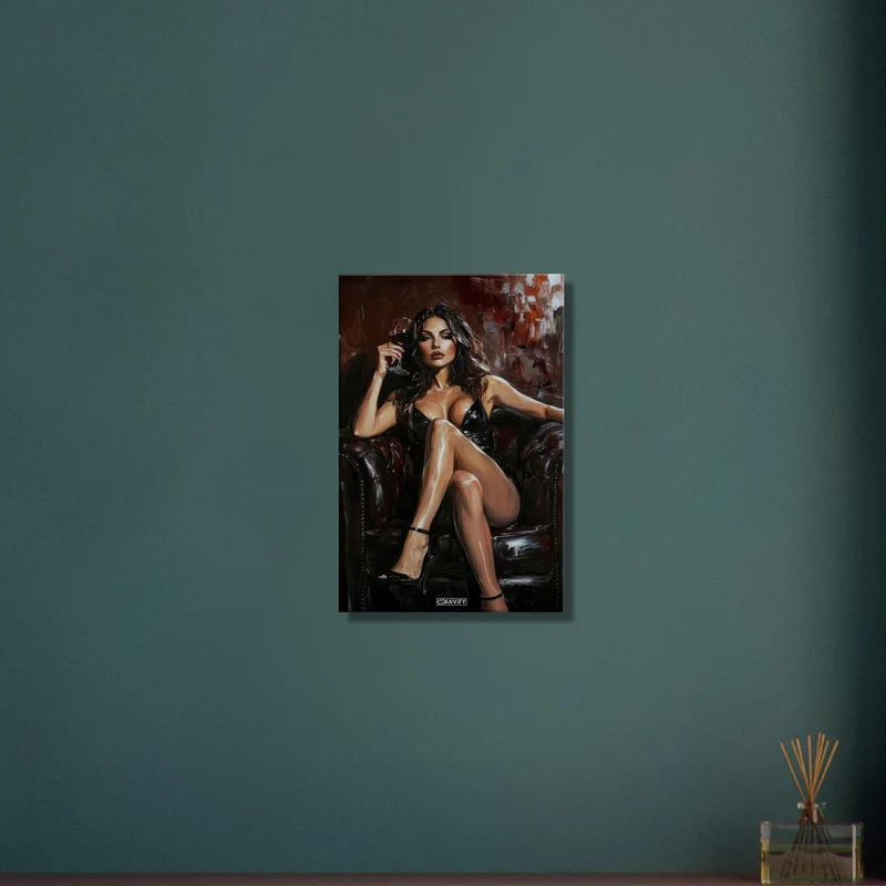 Sexy Woman with Wine