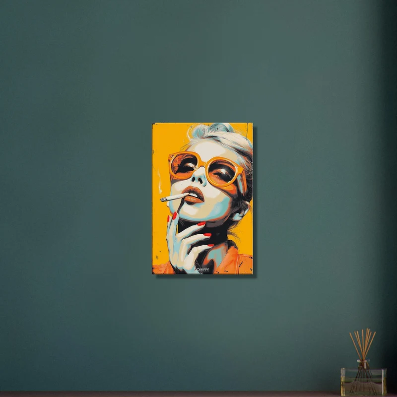 Blonde Woman with Cigarette