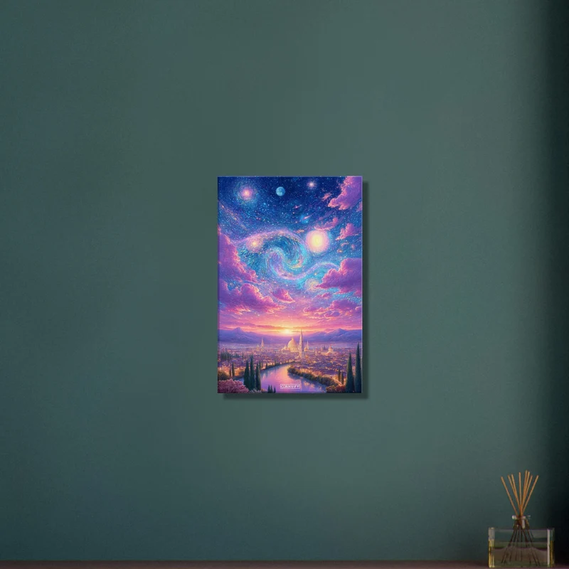 Sunset in the Starry Night