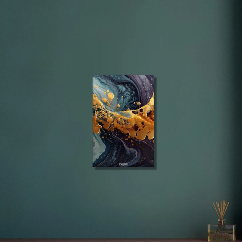 Fluid Art Yellow