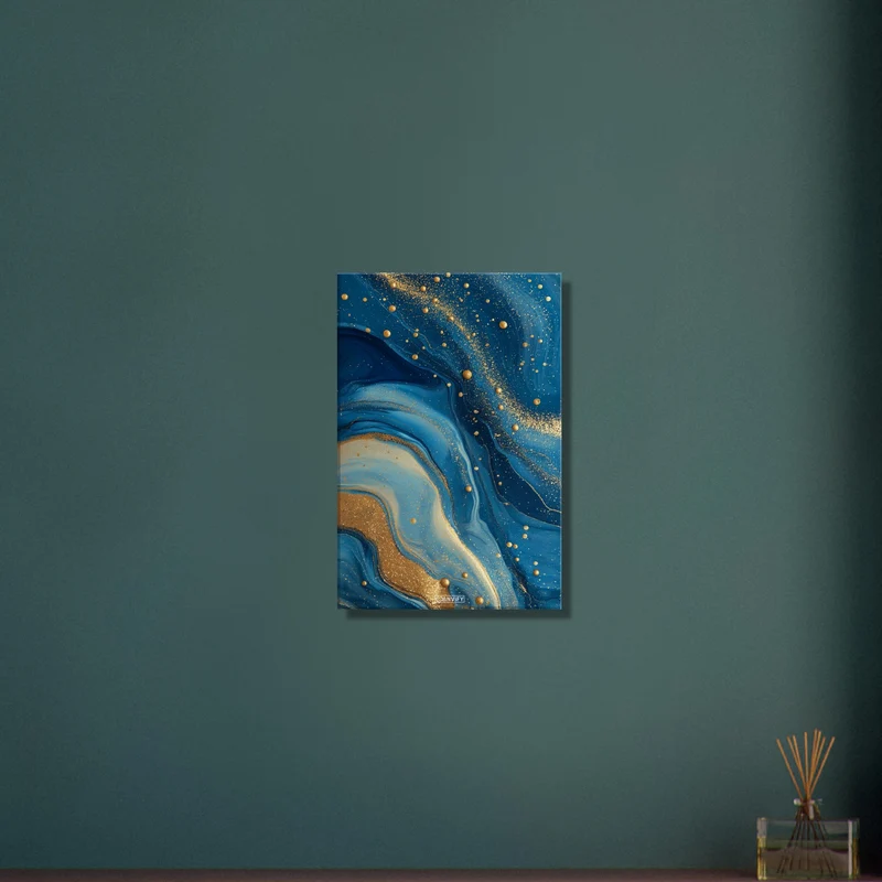 Fluid Art Golden Splashes