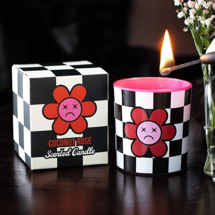 Sad Flower Kokosnuss Rose Statementkerze – Alternative Deko Eyecatcher