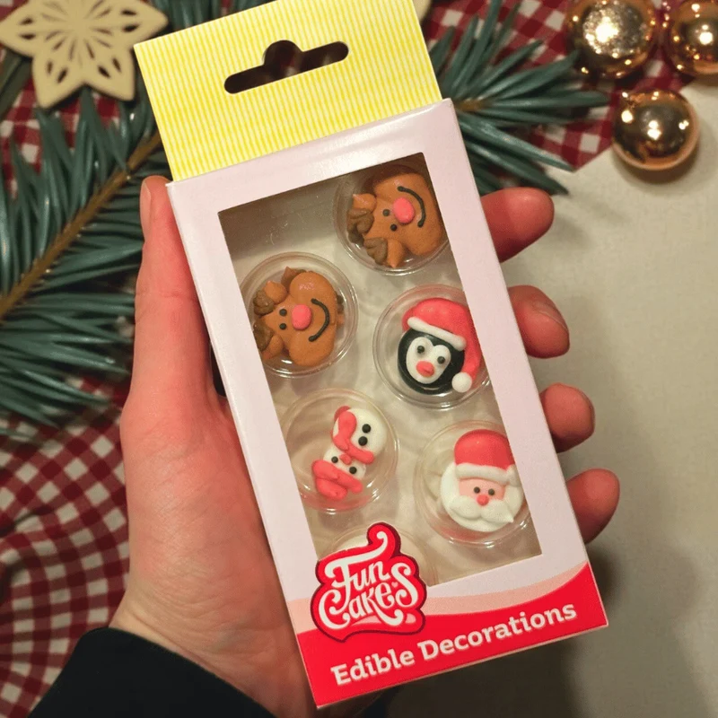 Zucker-Dekorationen Weihnachten – 12 Stück für Weihnachtsgebäck