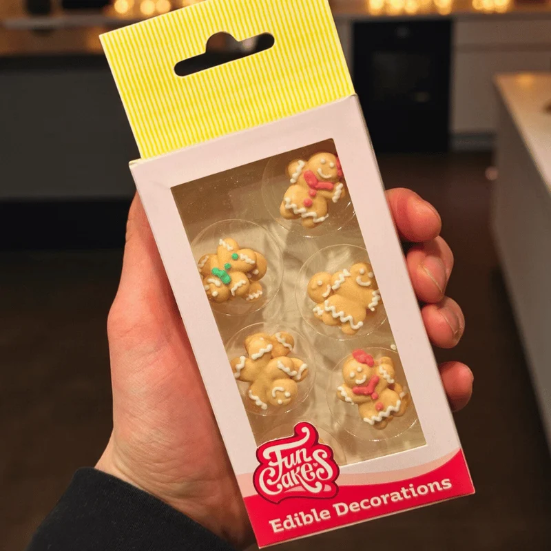 Zuckerdekoration Lebkuchen Männchen – 12 Stück für Weihnachtsgebäck