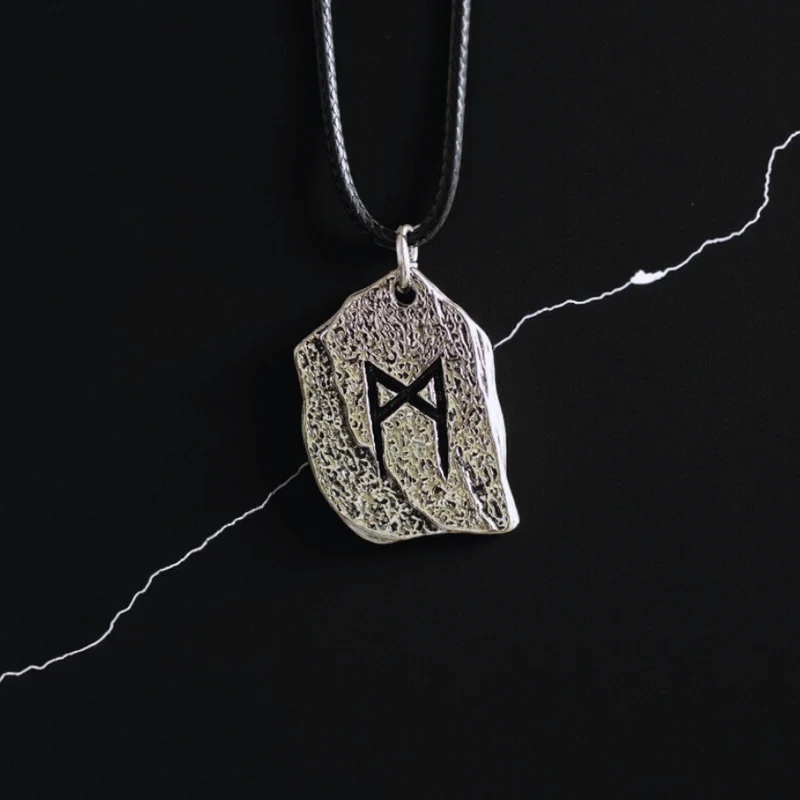 Transformation Rune Kunstlederband Halskette – Wikinger Amulett