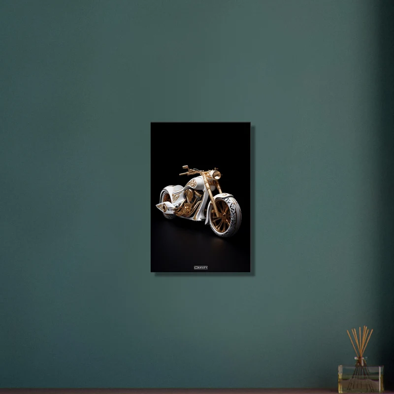 White and Gold Chopper