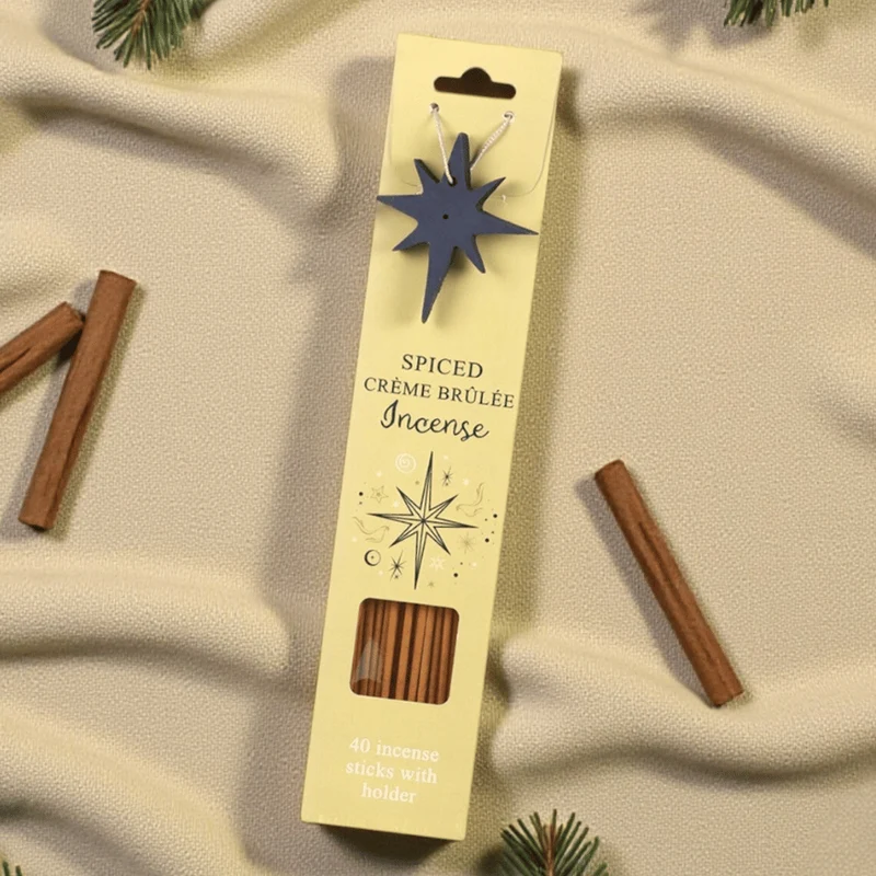 Winter & Weihnachtszeit Räucherstäbchen Set – 3 Duftvarianten 40 Stück + Halter