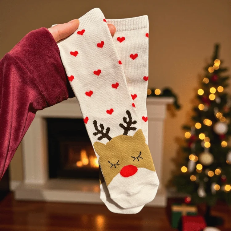 Wintersocken – 8 Motive für gemütliche Wintertage (Onesize)