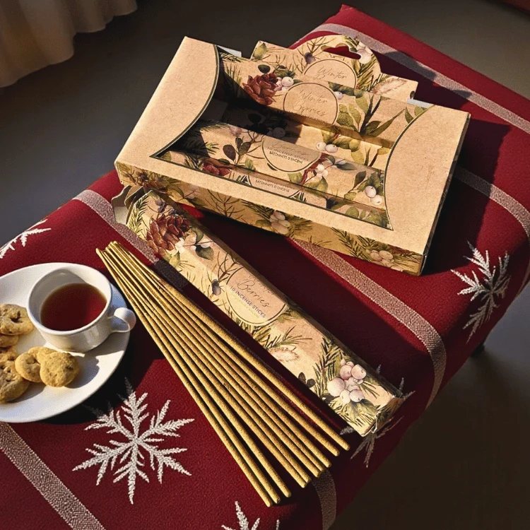 Winter Berrys Räucherstäbchen Set – 4x 10 Stück mit winterlich-beerig-fruchtigem Duft