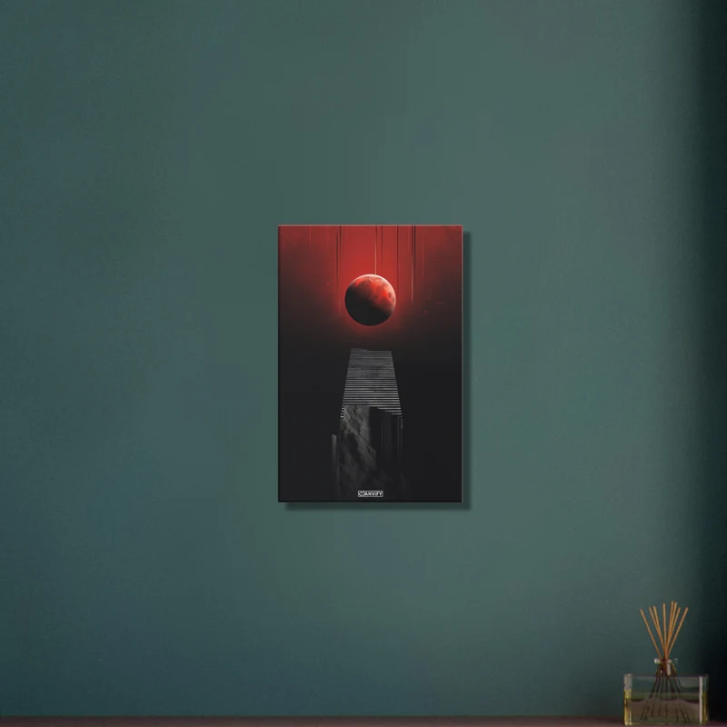 Midnight Crimson Lunar Aura