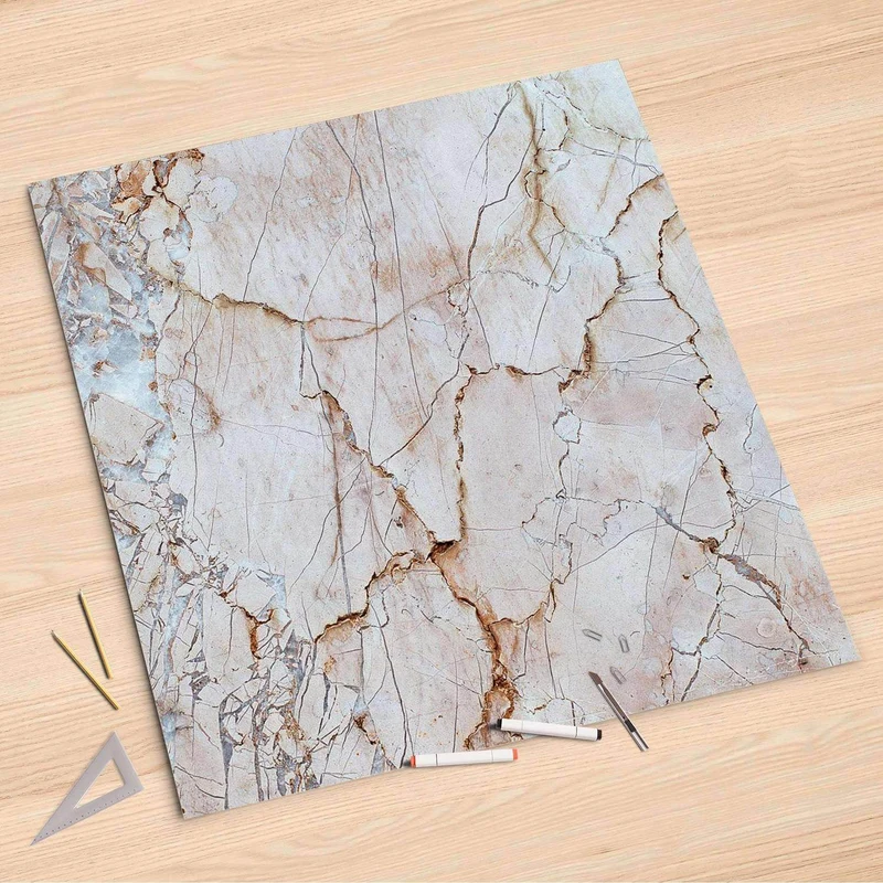 Folienbogen (90x90 cm) - Design: Marmor rosa