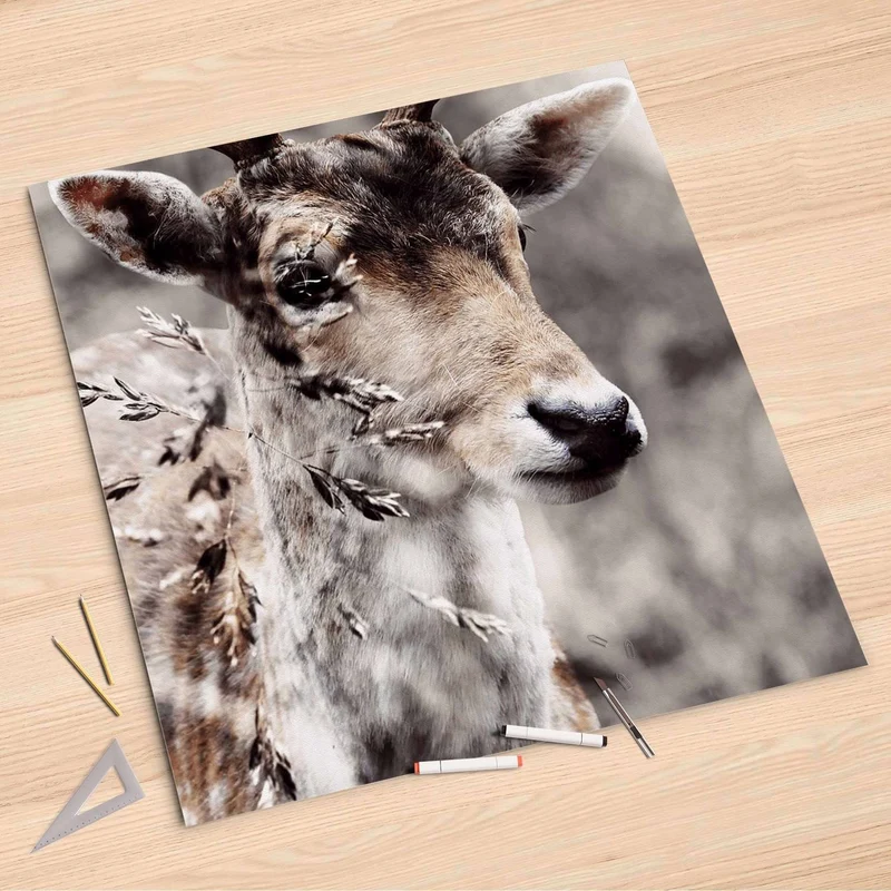 Folienbogen (90x90 cm) - Design: Hirsch