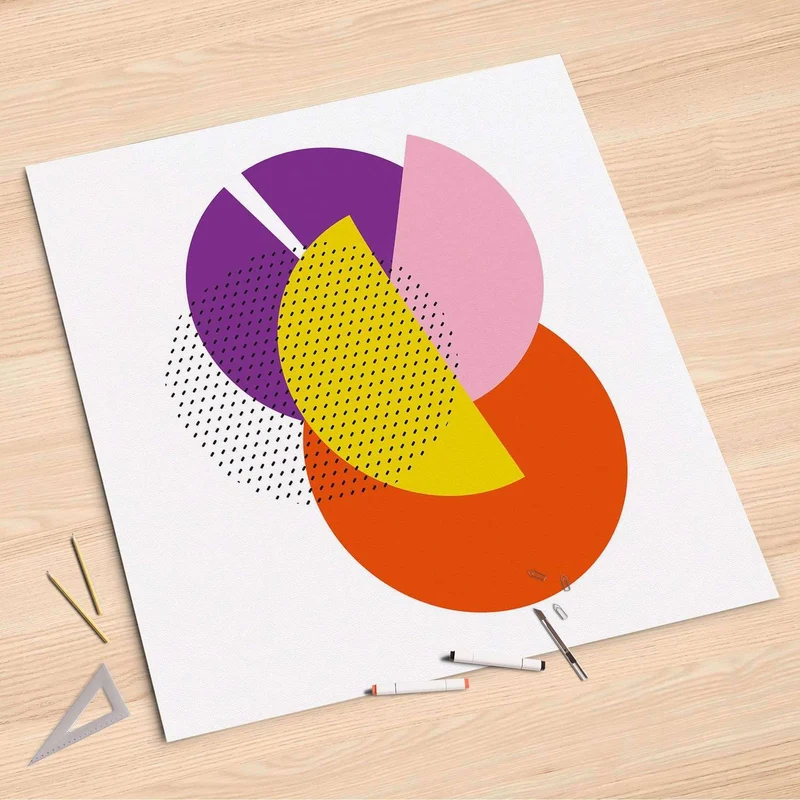 Folienbogen (90x90 cm) - Design: Happy times
