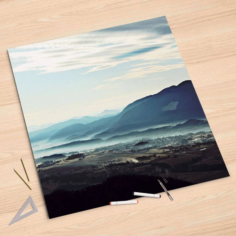 Folienbogen (90x90 cm) - Design: Fog Village