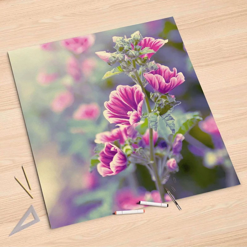 Folienbogen (90x90 cm) - Design: Flower Gaze
