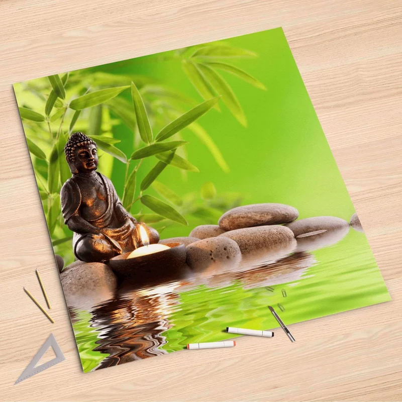 Folienbogen (90x90 cm) - Design: Buddha Zen