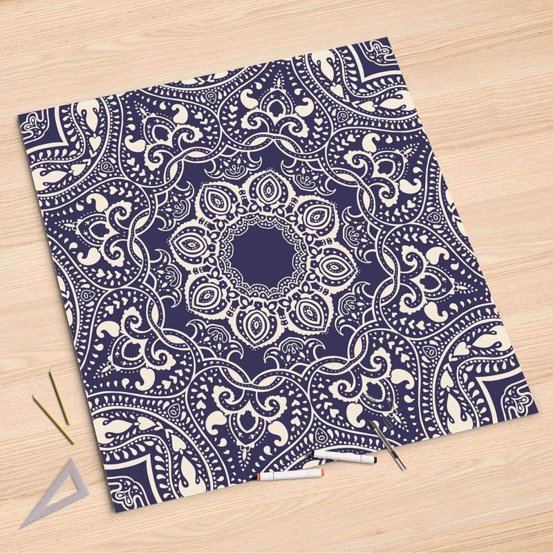 Folienbogen (90x90 cm) - Design: Blue Mandala