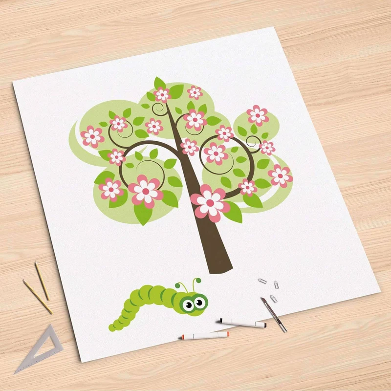 Folienbogen (90x90 cm) - Design: Blooming Tree