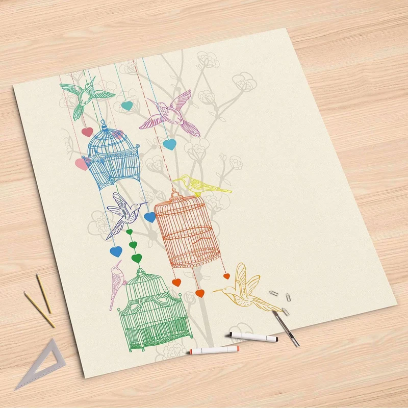 Folienbogen (90x90 cm) - Design: Birdcage