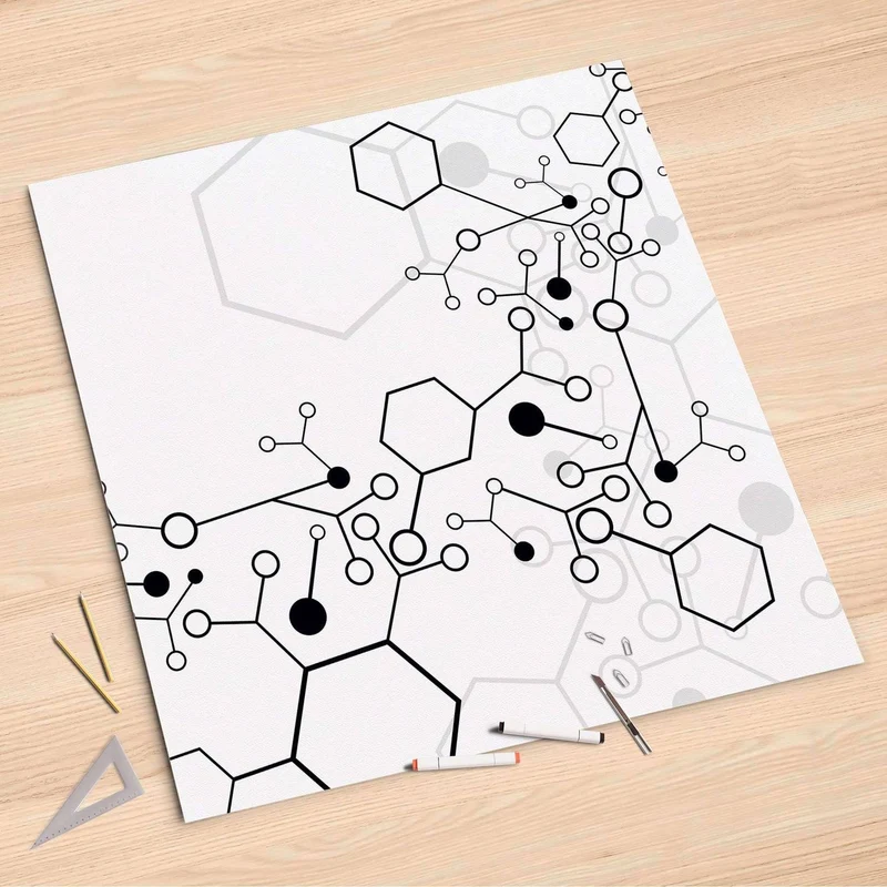 Folienbogen (90x90 cm) - Design: Atomic 1