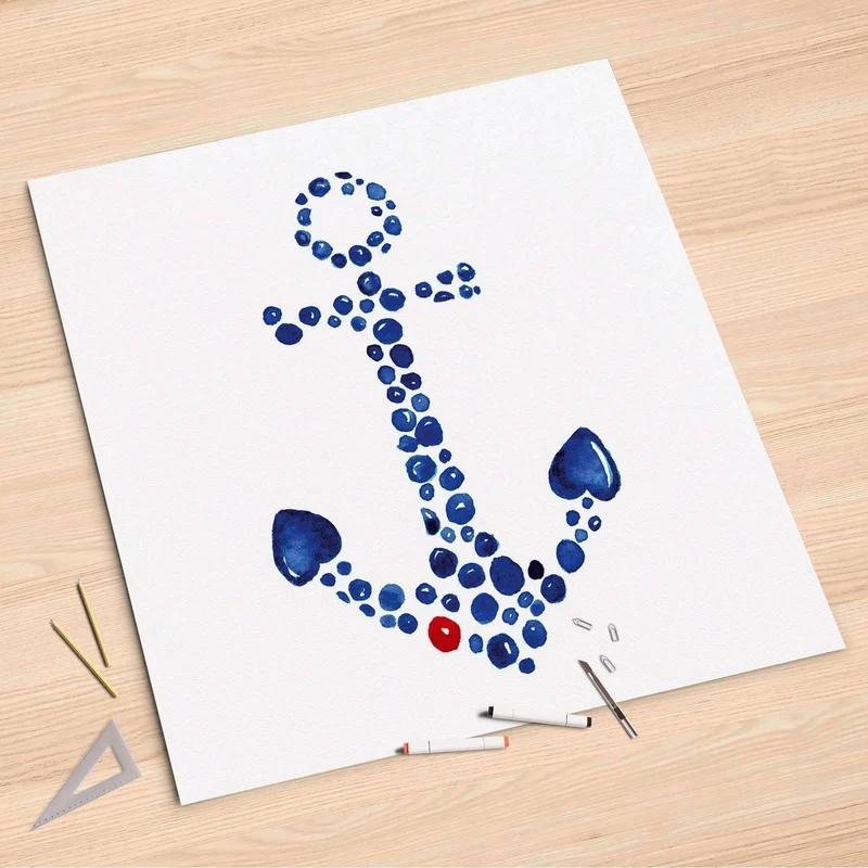Folienbogen (90x90 cm) - Design: Anker