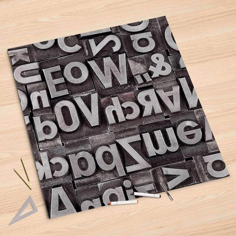 Folienbogen (90x90 cm) - Design: Alphabet
