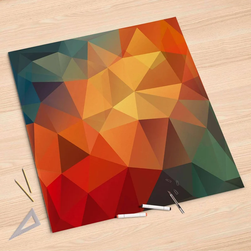 Folienbogen (90x90 cm) - Design: Polygon