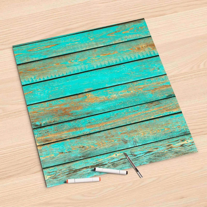 Folienbogen (60x60 cm) - Design: Wooden Aqua