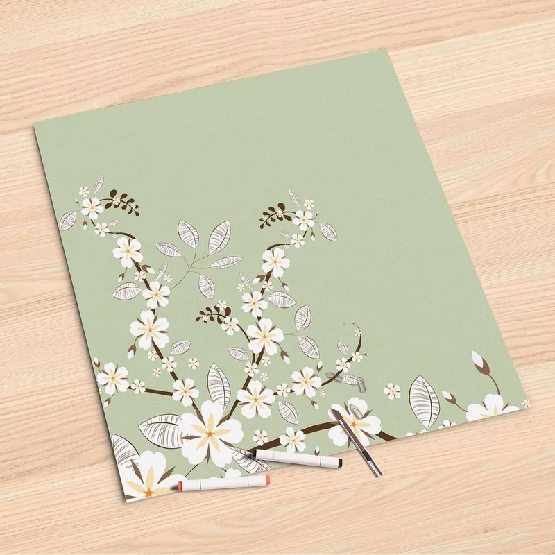 Folienbogen (60x60 cm) - Design: White Blossoms