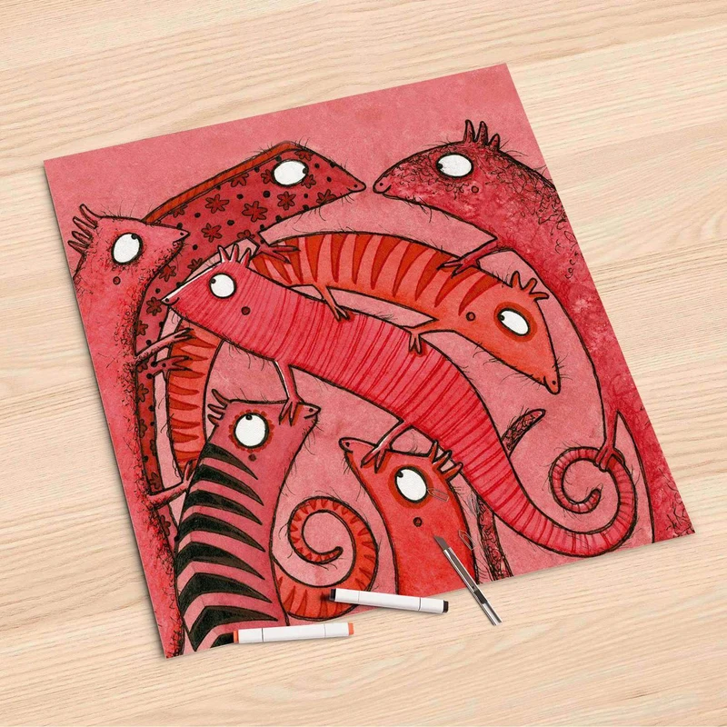 Folienbogen (60x60 cm) - Design: Wer mit wem